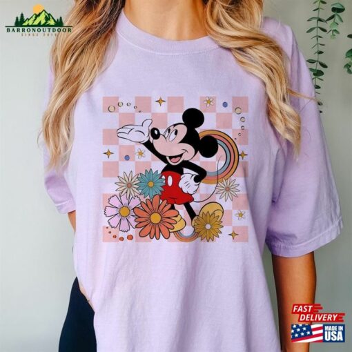 Retro Mickey Mouse Floral Shirt Vintage Minnie Classic Sweatshirt