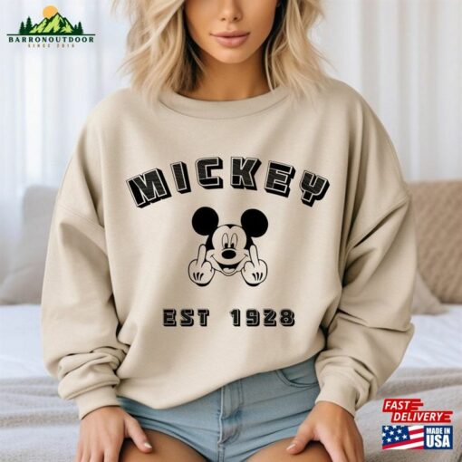 Retro Mickey Mouse Sweatshirt Vintage Minnie Shirt Disneyworld Shirts Classic