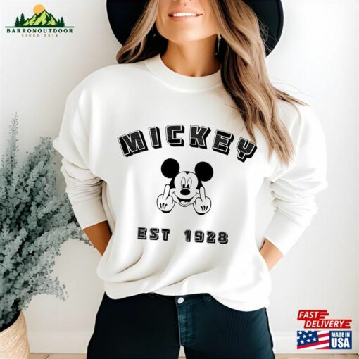 Retro Mickey Mouse Sweatshirt Vintage Minnie Shirt Disneyworld Shirts Classic