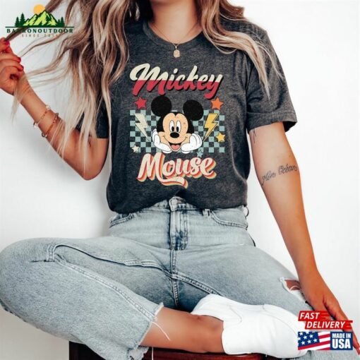 Retro Mickey Mouse Sweatshirt Vintage Minnie Shirt Disneyworld Shirts Unisex T-Shirt