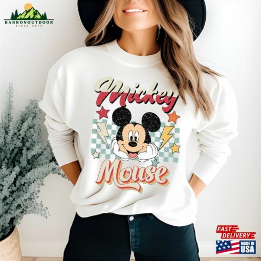 Retro Mickey Mouse Sweatshirt Vintage Minnie Shirt Disneyworld Shirts Unisex T-Shirt