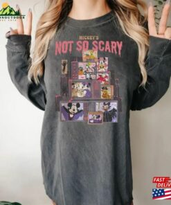 Retro Mickey Not So Scary Halloween Shirt And Friends T-Shirt Tee Birthday Gift Funny Sweatshirt Hoodie