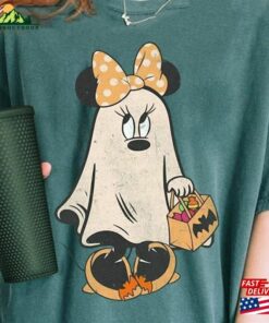 Retro Minnie Ghost Halloween Comfort Color Shirt Mickey’s Not So Scary T-Shirt Spooky Season Classic