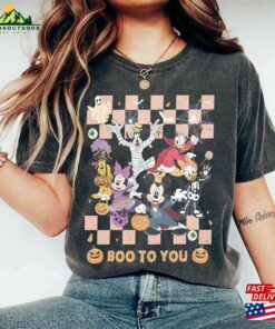 Retro Mouse And Friends Halloween 2023 T-Shirt Boo To You Shirt Ghost Tee Classic