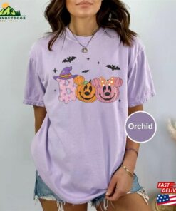 Retro Mouse Pumpkin Shirt Mickey Minnie Vintage Disney Boo T Shirt Hoodie 3