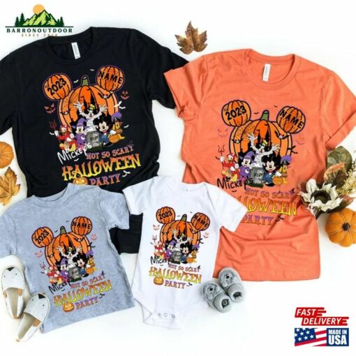 Retro Not So Scary Halloween Party 2023 Shirt Mickey Disneyland T-Shirt Hoodie