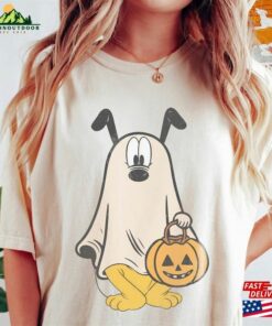 Retro Pluto Ghost Halloween Comfort Color Shirts Mickey’s Not So Scary Classic T-Shirt