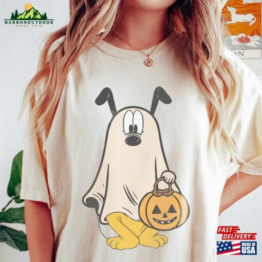 Retro Pluto Ghost Halloween Comfort Color Shirts Mickey’s Not So Scary Classic T-Shirt