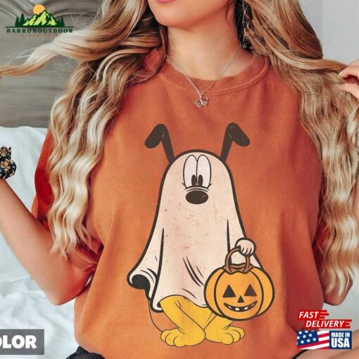 Retro Pluto Ghost Halloween Comfort Color Shirts Mickey’s Not So Scary Classic T-Shirt