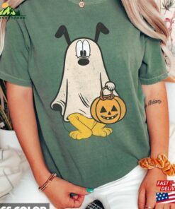 Retro Pluto Ghost Halloween Comfort Color Shirts Mickey's Not So Scary Classic T-Shirt 3 Retro Pluto Ghost Halloween Comfort Color Shirts Mickeys Not So Scary Classic T Shirt 4