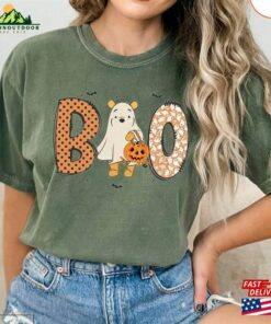 Retro Pooh Boo Spooky Season Comfort Colors Shirt Disney Halloween Mickey Unisex Hoodie