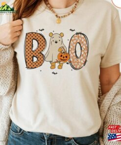 Retro Pooh Boo Spooky Season Comfort Colors Shirt Disney Halloween Mickey Unisex Hoodie 4