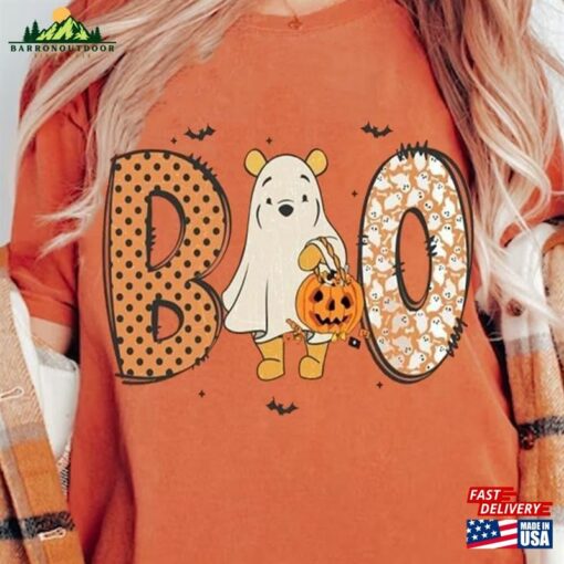 Retro Pooh Boo Spooky Season Comfort Colors Shirt Disney Mickey Classic Sweatshirt