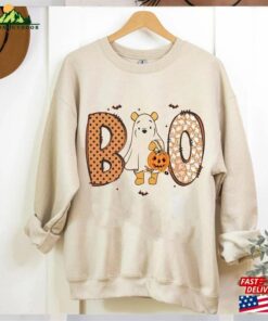 Retro Pooh Boo Spooky Season Comfort Colors Shirt Disney Mickey Classic Sweatshirt 3