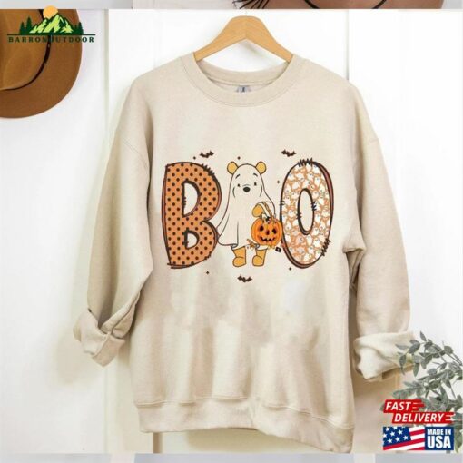 Retro Pooh Boo Spooky Season Comfort Colors Shirt Disney Mickey Classic Sweatshirt