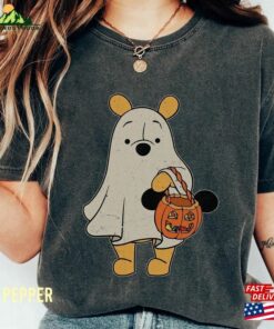 Retro Pooh Ghost Halloween Comfort Colors Shirt Disney Spooky Season Mickey Classic T-Shirt