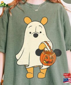 Retro Pooh Ghost Halloween Comfort Colors Shirt Disney Spooky Season Mickey Hoodie Sweatshirt Retro Pooh Ghost Halloween Comfort Colors Shirt Disney Spooky Season Mickey Hoodie Sweatshirt