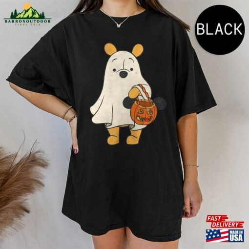 Retro Pooh Ghost Halloween Comfort Colors Shirt Disney Spooky Season Mickey Sweatshirt Classic