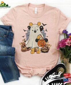 Retro Pooh Ghost Halloween Comfort Colors Shirt Disney Spooky Season Mickey Unisex Sweatshirt 4