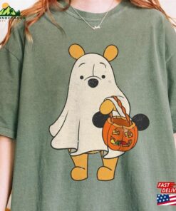 Retro Pooh Ghost Halloween Comfort Colors Shirt Pumpkins Winnie The Boo Hoodie Unisex