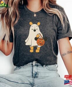 Retro Pooh Ghost Halloween Shirt Disney Spooky Season Mickey Classic T-Shirt