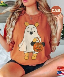 Retro Pooh Ghost Halloween Shirt Winnie The Boo Pumpkins Classic Unisex