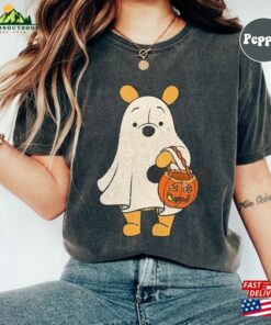 Retro Pooh Ghost Halloween Shirt Winnie The Boo Pumpkins Classic Unisex