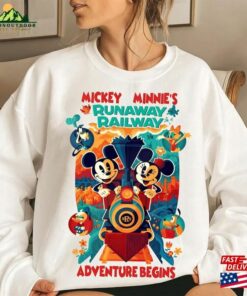 Retro Runaway Railway Mickey Minnie Pluto Chuuby Shirt Disneyland Park T Shirt Walt Disney World 2023 Tee Unisex Classic 3