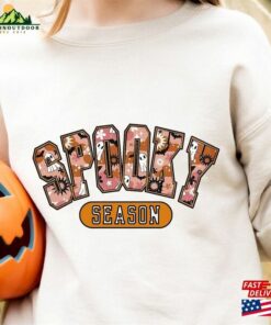 Retro Spooky Season Sweatshirt Gift For Halloween Cute Party Hoodie