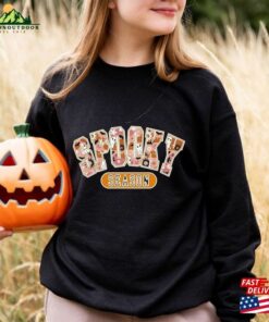 Retro Spooky Season Sweatshirt Gift For Halloween Cute Party Hoodie 3 Retro Spooky Season Sweatshirt Gift For Halloween Cute Party Hoodie 4