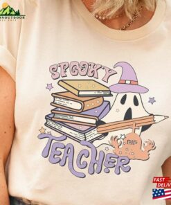 Retro Spooky Teacher Shirt Halloween Fall For Teachers Unisex T-Shirt Retro Spooky Teacher Shirt Halloween Fall For Teachers Unisex T-Shirt