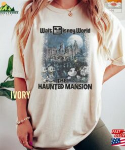 Retro The Haunted Mansion Comfort Color Shirt Mickey And Friends In T-Shirt Disney Halloween Party Unisex Classic