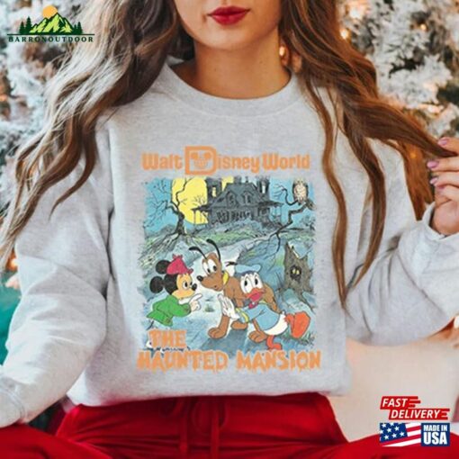 Retro The Haunted Mansion Shirt Disneyland Halloween Tee Sweatshirt Hoodie