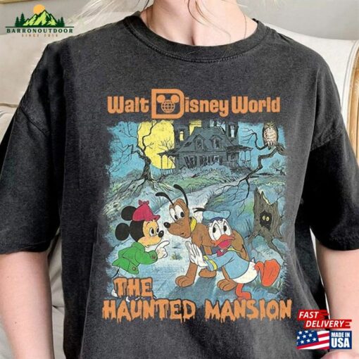 Retro The Haunted Mansion Shirt Disneyland Halloween Tee Sweatshirt Hoodie