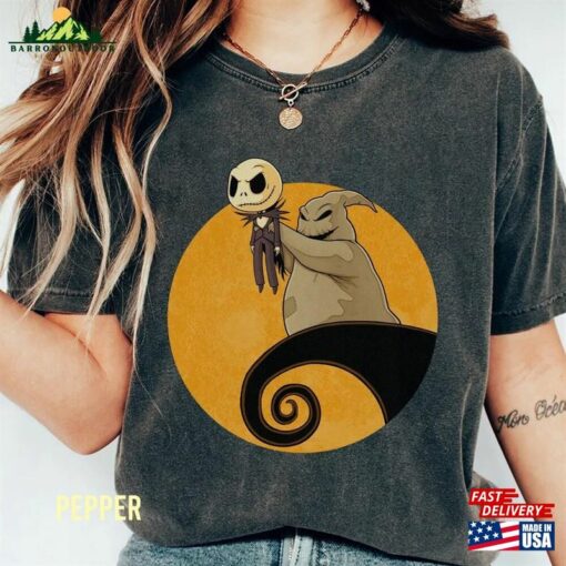 Retro The Nightmare Before Christmas Comfort Colors Shirt Jack And Sally Oogie Boogie Lock Shock Barrel Sweatshirt Hoodie