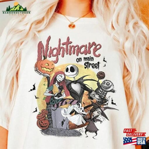 Retro The Nightmare Before Christmas Halloween Shirt 2023 Pumpkin Sweatshirt T-Shirt