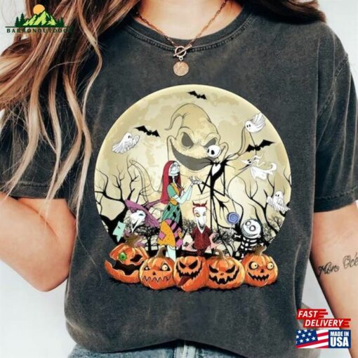 Retro The Nightmare Before Christmas Halloween Shirt Jack Sally Classic Sweatshirt