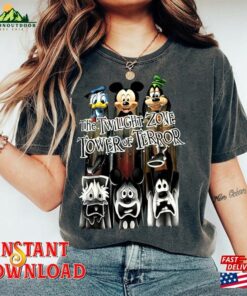Retro The Twilight Zone Tower Of Terror Png Ride Mickey And Friends Halloween Shirt Unisex Hoodie