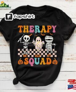 Retro Therapy Squad Slp Ot Pt Team Halloween Speech Physical T-Shirt Best Gift For 2023 Classic Sweatshirt