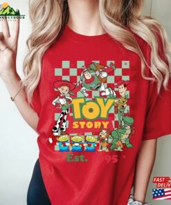 Retro Toy Story Merry Christmas Shirt Vintage Friends Family Classic Unisex