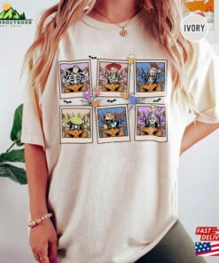 Retro Toy Story Polaroid Disney Halloween Shirt Skeleton Party 2023 T-Shirt Hoodie