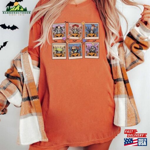 Retro Toy Story Polaroid Disney Halloween Shirt Skeleton Party 2023 T-Shirt Hoodie