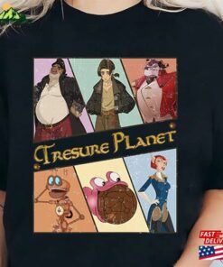 Retro Treasure Planet Est 2002 T-Shirt Jim Hawkins Shirt Captain Amelia Unisex