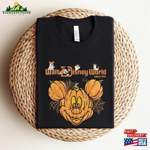 Retro Vintage Walt Disney World Est 1971 Shirt Mickey And Friend Halloween Disneyworld Unisex T-Shirt