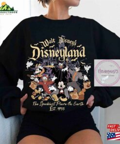Retro Walt Disneys Disneyland Halloween Sweater Shirt Mickey Classic Unisex 3