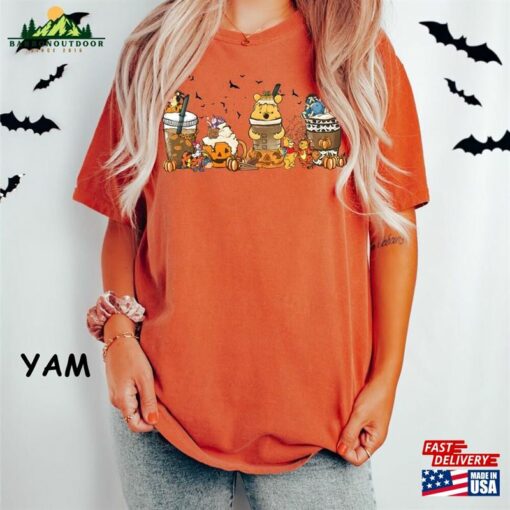 Retro Winnie The Pooh Halloween Shirt Disney Family T-Shirt Unisex