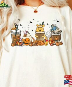 Retro Winnie The Pooh Halloween Shirt Disney Family T-Shirt Unisex