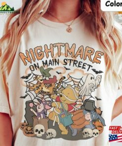 Retro Winnie The Pooh Halloween Shirt Vintage Nightmare On Main Street Bear T-Shirt Classic
