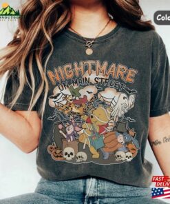 Retro Winnie The Pooh Halloween Shirt Vintage Nightmare On Main Street Bear T-Shirt Classic
