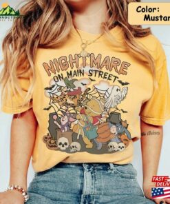 Retro Winnie The Pooh Halloween Shirt Vintage Nightmare On Main Street Bear T Shirt Classic 4